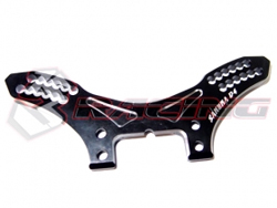 SAKURA D4用アルミフロントショックタワー Ver.2(ブラック) [SAK-D4812/V2/BK]