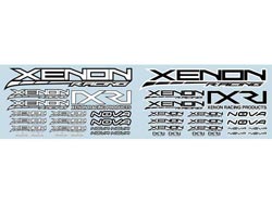 18 セノンレーシングステッカー(白黒/黒白 各1枚) [DEC-0061]