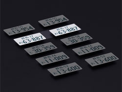 3Dナンバープレートステッカー 群馬37 わ 63-887 2枚入 [US88164]