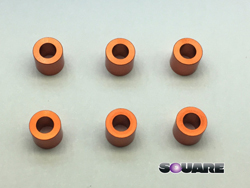 アルミM3カラー 5.0t(オレンジ) 6個入 [SXG-950]
