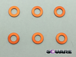 アルミM3カラー 0.5t(オレンジ) 6個入 [SXG-905]