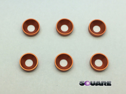 アルミM3皿ワッシャー(オレンジ) 6個入 [SXG-8]