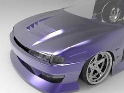 S14シルビア 後期 BNSPORTS FULL SET エアロボンネットVer. [AD017-14]