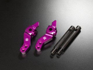 アルミCNC強化アルミアップライト(LONGシャフト付)(パープル) [T4-UR04PL]