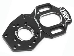 YD-2用アルミハイマウントモータープレート ブラック [YKYD-006BK]