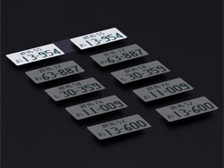 3Dナンバープレートステッカー 群馬55 お 13-954 2枚入 [US88163]