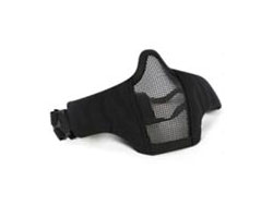 ハーフスティールメッシュ フェイスマスク(ブラック) [FL-HFBK]