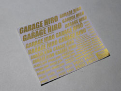 GARAGE HIRO デカール ver.1(ゴールド) [GHD004]