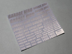 GARAGE HIRO デカール ver.1(シルバー) [GHD003]