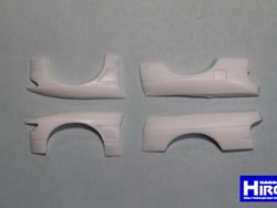 ミニッツ S13 シルビア用オーバーフェンダー URAS仕様 [GHA097]