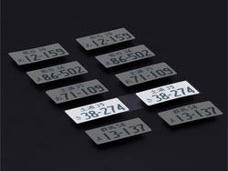 3Dナンバープレートステッカー 土浦39 き 38-274 2枚入 [US88171]