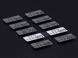 3Dナンバープレートステッカー 群馬76 お 11-009 2枚入 [US88166]