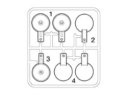 スーパーブラックフット L部品(ライト) ※アフターパーツ※ [10115086]