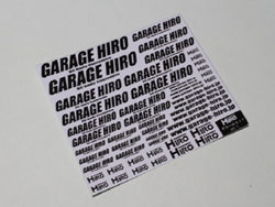 GARAGE HIRO デカール ver.1(ブラック) [GHD002]