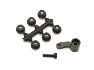 アルミステアリングサーボホーン(R4/ガンメタ) [VZW443]