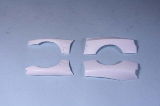 ミニッツ S15シルビア用 オーバーフェンダー ver.1-M (未塗装) [GHA027]