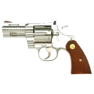COLT パイソン.357マグナム 3inch R-model ニッケルフィニッシュ / ガスリボルバー [TNK-00767]]