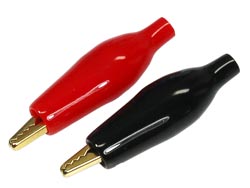 アリゲータークリップS(2.7cm)・ゴールド(赤黒1ペア) [EG-2611-27]