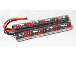 9.6V 1600mAh ニッケル水素バッテリー ヌンチャクタイプ [G-11-056]