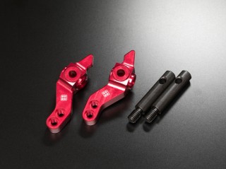 アルミCNC強化アルミアップライト(SHORTシャフト付)(レッド) [T4-UR03RD]