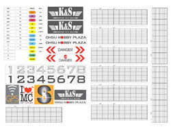 マルチコプター用ステッカー [K&S-2884]