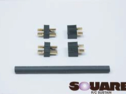 ミニT型2Pコネクター(オス&メス2ペア) [SGC-87]