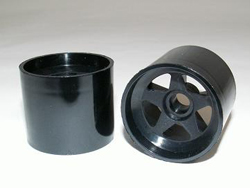 F103 F1 スポンジタイヤ用フロントホイール(ブラック) [TRG5022#]