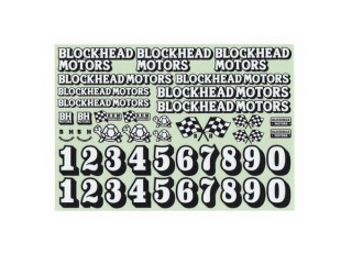 BLOCKHEAD MOTORS オリジナルデカールシート Vre.2 [BHM-STK01]