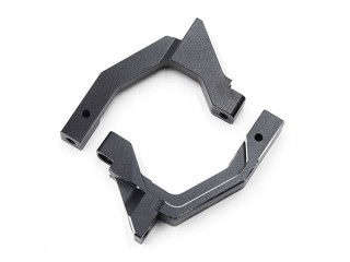 YD-2/YD-2S用 アルミ フロントバルクヘッドセット Ver.2 ブラック [YKYD-017BK]