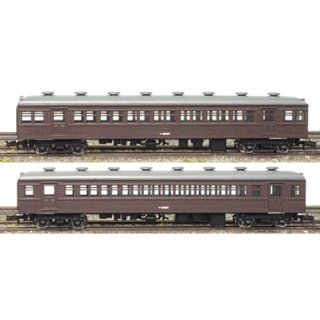 サハ45形+サハ48形 2両セット(茶色)(着色済みエコノミーキット) [13007]]