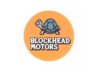 BLOCKHEAD MOTORS オリジナル丸ステッカー [BHM-STK05]