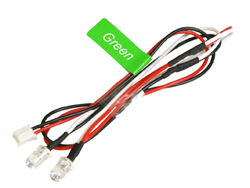 5mmエディショナルLEDライトセット・点滅(2灯) グリーン [FLD05-GR]