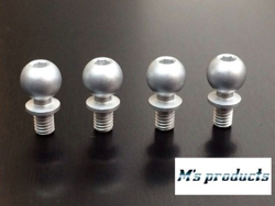 M's博士のナックル専用ピロボール(7075+WPC処理) 5.8×4mm 4個入 [MP-1858]