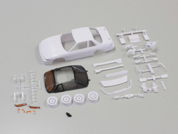 日産 シルビア S13 ホワイトボディセット(未塗装/ホイール付) [MZN178]