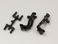 アルミフロントハブキャリアセット(L,R/19゜/ガンメタリック/MP9) [IFW461]