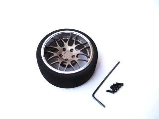 アルミステアリングMFホイール Y-Type(Fチタン/クロームリム) [HS-69937]