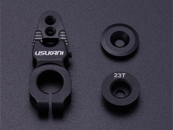 アジャスタブルサーボホーン 23T(SANWA/KO)(ブラック) [US88182]