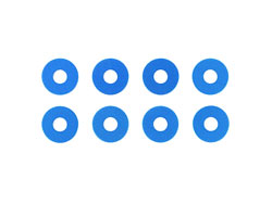 0.75mmホイールスペーサー(ブルー) 8枚 [OP-1573]