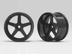 RP ドリフトホイール 5本スポーク 01 オフセット6mm(黒) [RP-6113B6]