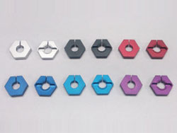 クリップ六角ハブ(3mm厚)(ブラック) [MP-06BK]