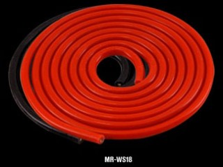 シリコン銀コード18ゲージ 黒,赤 2本セット [MR-WS18]