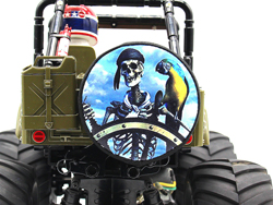 WR-02 タイヤカバー：オウム&スカル [WR-02-03D]