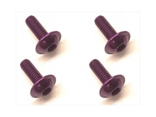 アルミフランジビス 3×8(パープル) 4本入 [FAW-308P]