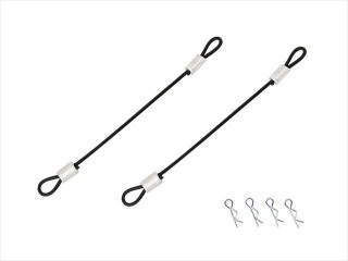 ワイヤー付ボディピン 小 60mm(ブラック) [SGF-60BK]