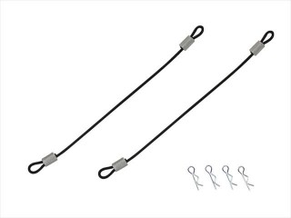 ワイヤー付ボディピン 80mm(ブラック) [SGF-80BK]