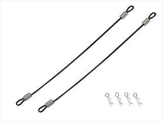 ワイヤー付ボディピン 100mm(ブラック) [SGF-100BK]