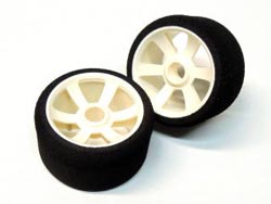 1/12用 貼完フロントタイヤ「焼肉定食」32° [YY-F32TS]