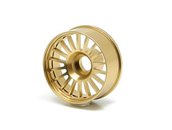 アルミ18本フィンタイプホイール(ナロー)(オフセット1.5)(ゴールド)(京商 MINI-Z MR015/02用) [NCG-115]