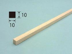 バルサ四角材 10×10×900mm [TOP-41121]