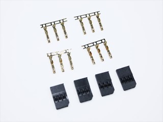 受信機用コネクター メス/4ペア(フタバ,KO用) [SGC-70]